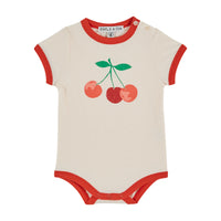 Emile Et Ida Fruit Print Bodysuit (AD011) - Creme