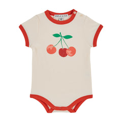 Emile Et Ida Fruit Print Bodysuit (AD011) - Creme