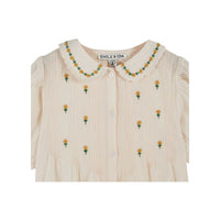 Emile Et Ida Embroidered Blouse (AD041) - Creme