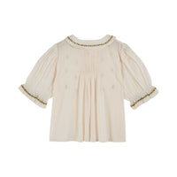 Emile Et Ida Embroidered Blouse (AD041) - Creme