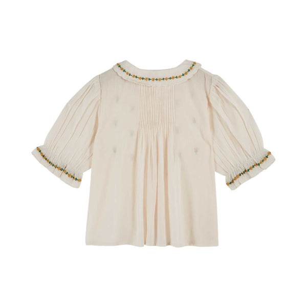 Emile Et Ida Embroidered Blouse (AD041) - Creme