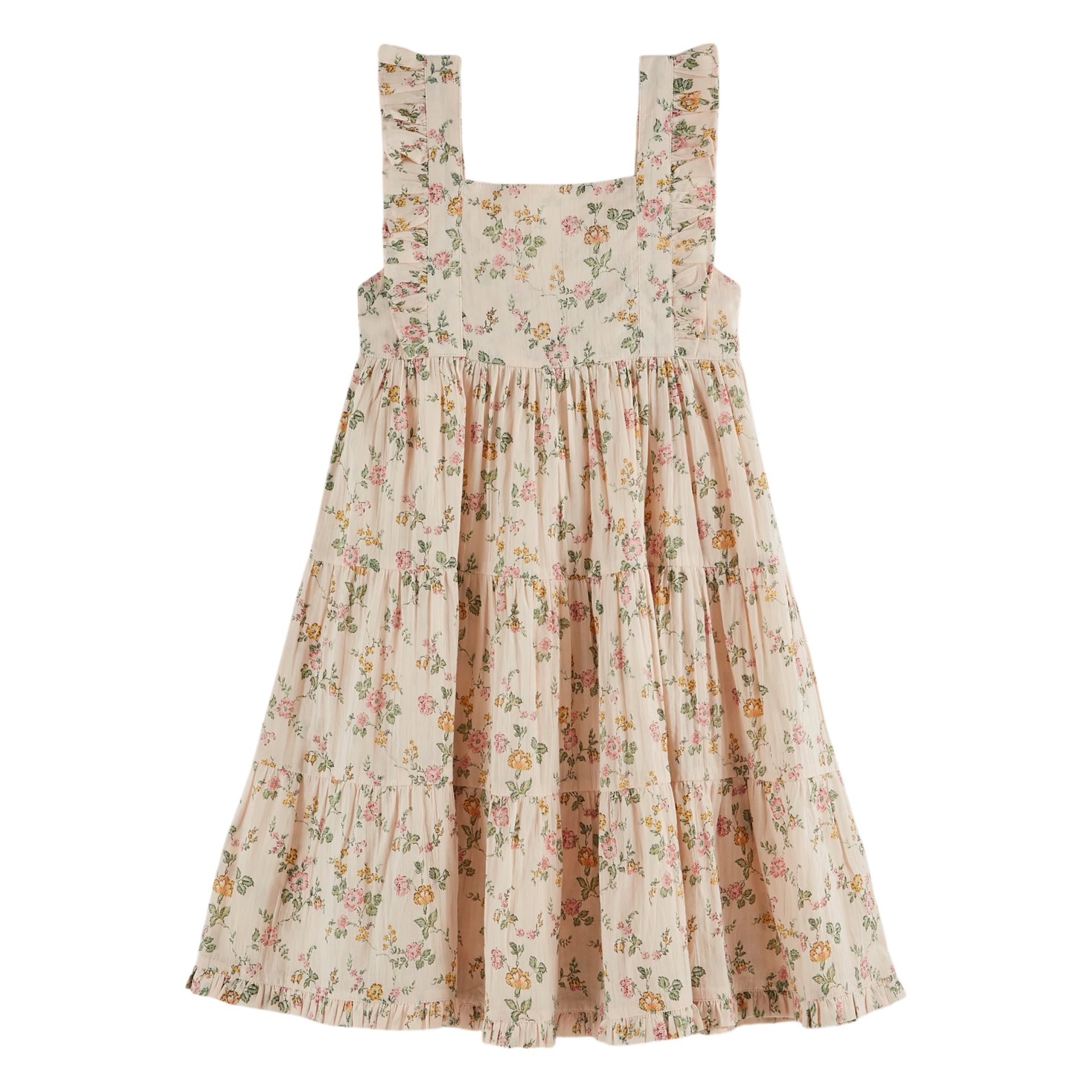 green emerald velvet dress Emile et Ida Floral Smocked Embroidered Dress – Ladida