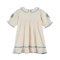 Emile Et Ida Embroidered Dress (AD074) - Creme