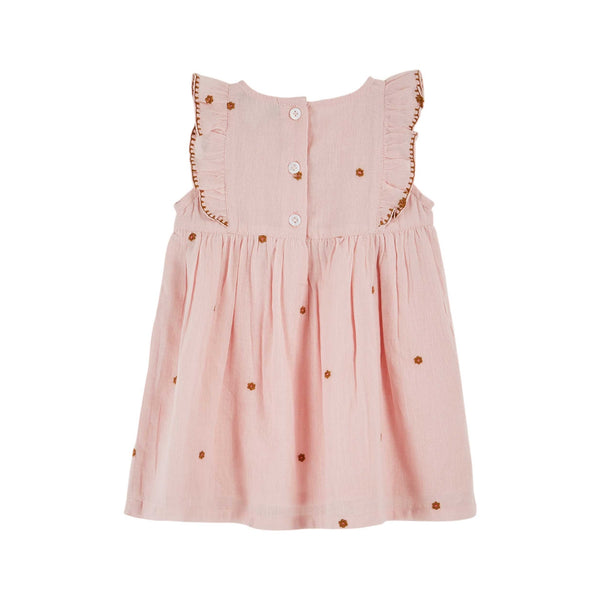 Emile Et Ida Embroidered Dress (AD111A) - Macaron