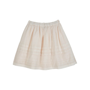 Emile Et Ida Broderie Anglaise Skirt (AD171) - Creme