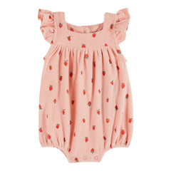 Emile Et Ida All Over Printed Romper 100% Organic Cotton Made In Portugal (AD224) - Guariguette