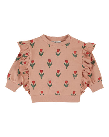 Emile et Ida Printed Flounce Sweatshirt - Soliflore
