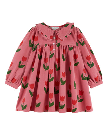 Emile et Ida Loose Flounce Collar Dress - Grande Tulipe