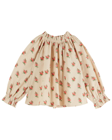 Emile et Ida Loose Needlecord Printed Blouse - Fleurs Des Bois