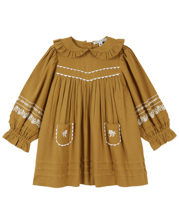 Emile et Ida Embroidered Dress - Artichaud