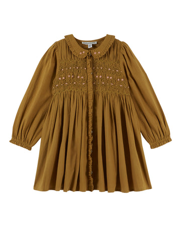 Emile et Ida Smocked Dress - Artichaud