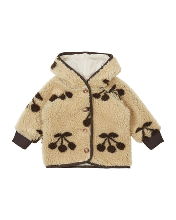 Emile et Ida Fleece Sherpa Jacket - Cerise