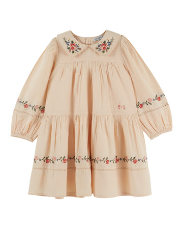 Emile et Ida Cross Stitch Dress - Farine