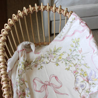 Little Threads The Label Rose Ribbon Garden Muslin Blanket