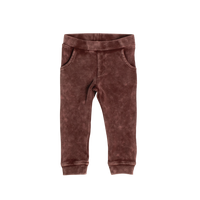 Crew Kids Burgundy Acid Wash Set