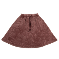 Crew Kids Burgundy Acid Wash Skirt