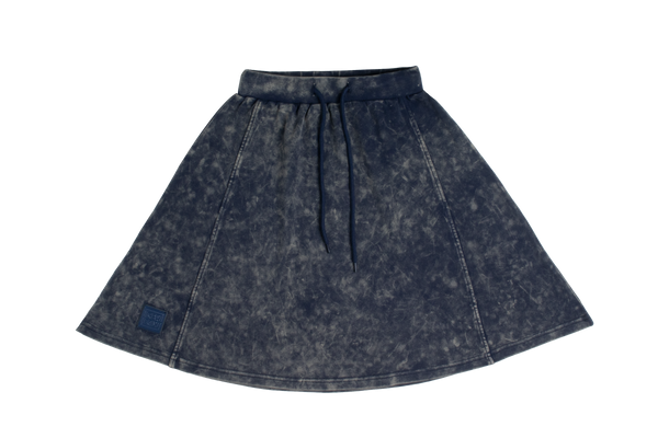 Crew Kids Navy Acid Wash Skirt