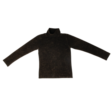 Crew Kids Grey Denim Wash Turtleneck