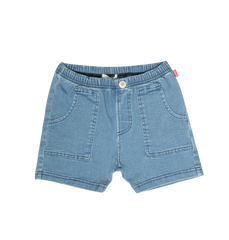 Crew Kids Light Blue Pull-On Washed Jean Shorts