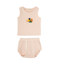 Crew Kids Pink Lynn Bib Tank Set