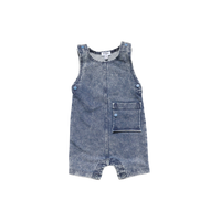 Crew Kids Light Blue Raw Cut Overalls