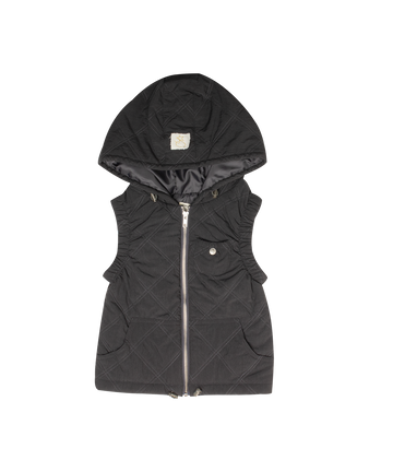 Crew Kids Lyla Quilted Vest Black
