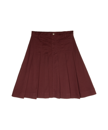 Crew Kids Gracie Denim Skirt Maroon