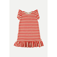 My Little Cozmo Pink Ruby Organic Toweling Stripes Dress