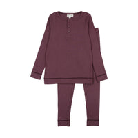 Bopop Lavendar Ribbed Pajamas