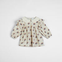 Cera Una Volta Franca Shirt Cream Check Flower