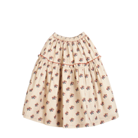 Cera Una Volta Marzia Skirt Cream Check Flower