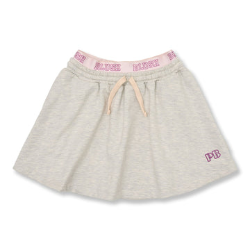 Petit Blush Midi Sweat Skirt - Grey Melange
