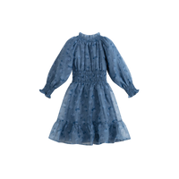 Cera Una Volta Kara Dress Dusty Blue Flower