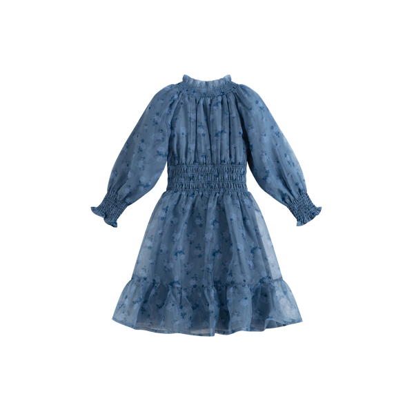 Cera Una Volta Kara Dress Dusty Blue Flower