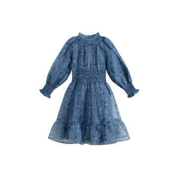 Cera Una Volta Kara Dress Dusty Blue Flower