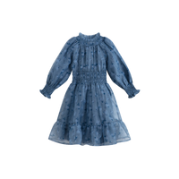 Cera Una Volta Kara Dress Dusty Blue Flower