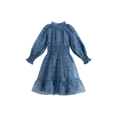 Cera Una Volta Kara Dress Dusty Blue Flower