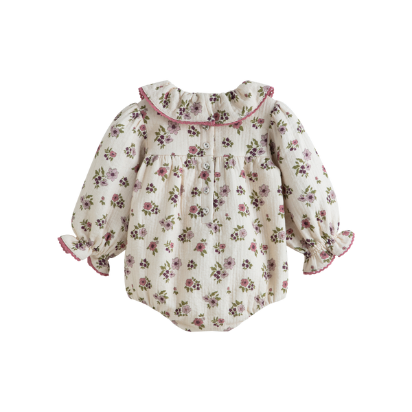 Cera Una Volta Agapi Romper Cream Flower