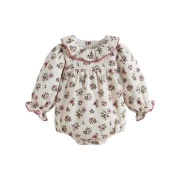 Cera Una Volta Agapi Romper Cream Flower