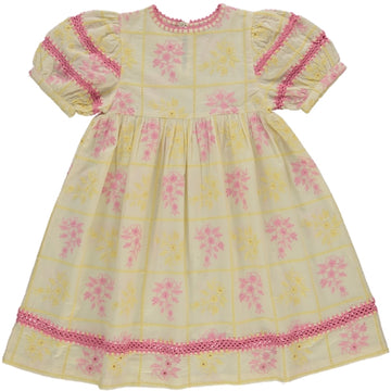 Bebe Organic Patchwork embroidery Alba Dress (Short Sleeves)