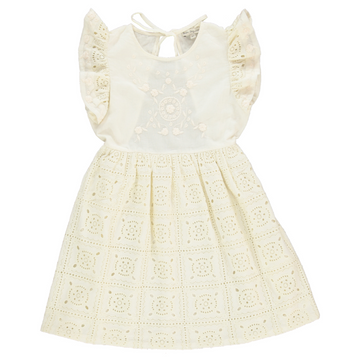 Bebe Organic Amara Closed Back 3/4 Sleeve Dress Pearl Dream