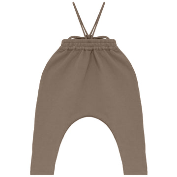 Calla Lili Baby Sweat Romper - Taupe
