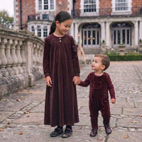 Bopop Burgundy Studded Bow Maxi - Long Length (Maxi Collection) B919