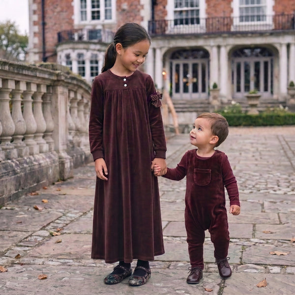 Bopop Burgundy Studded Bow Maxi - Long Length (Maxi Collection) B919