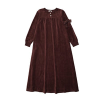 Bopop Burgundy Studded Bow Maxi - Long Length (Maxi Collection) B919