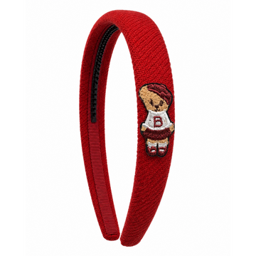Bandeau Teddy Knits Red Classic Headband (Final Sale)