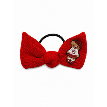 Bandeau Teddy Knits Red Pony Tie (Final Sale)