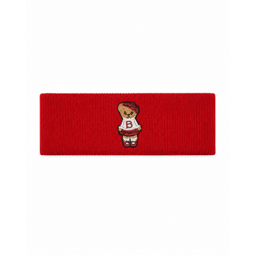 Bandeau Teddy Knits Red Sweatband (Final Sale)