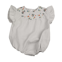 Belati Light Blue Embroidered Round Yoke Romper (BBB514)