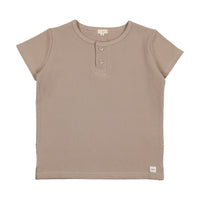 Analogie By Lil Legs Boys Boxy Henley Taupe